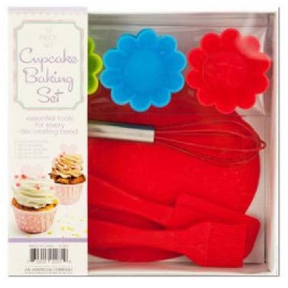 10 pcs Cupcake Baking Set w/ pan & cupcakes holder